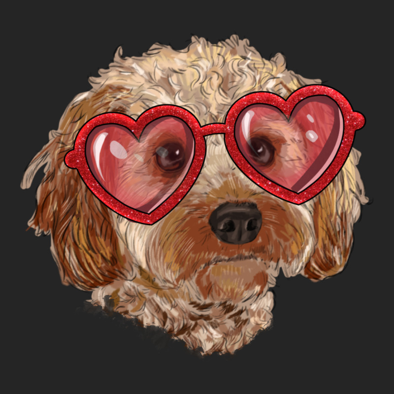 Toy Poodle With Love Glasses Premium Hoodie by RanaPortraitStore | Teevron