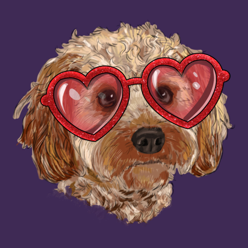 Toy Poodle With Love Glasses Premium Hoodie by RanaPortraitStore | Teevron