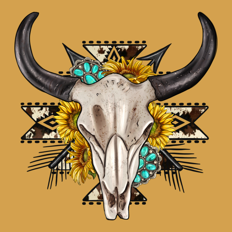 Cow Aztec Western Bull Skull Urban Hoodie by texasbilliewilder | Teevron
