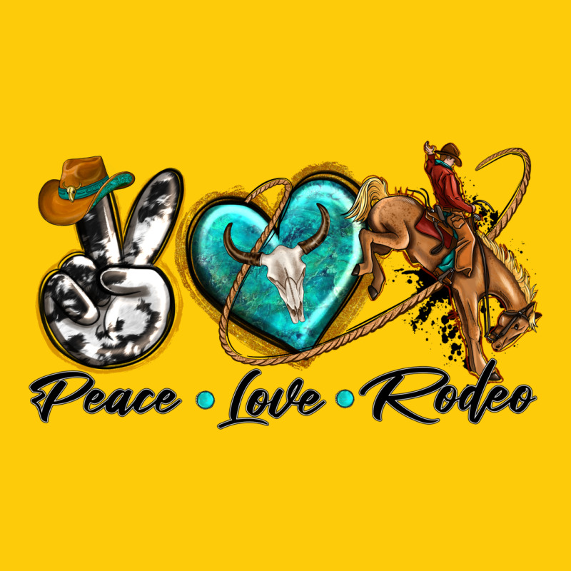 Peace Love Rodeo Premium Hoodie by texasbilliewilder | Teevron