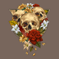Triangle Flower Skeletons Premium Hoodie | Teevron