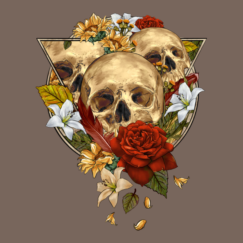 Triangle Flower Skeletons Premium Hoodie by RanaPortraitStore | Teevron