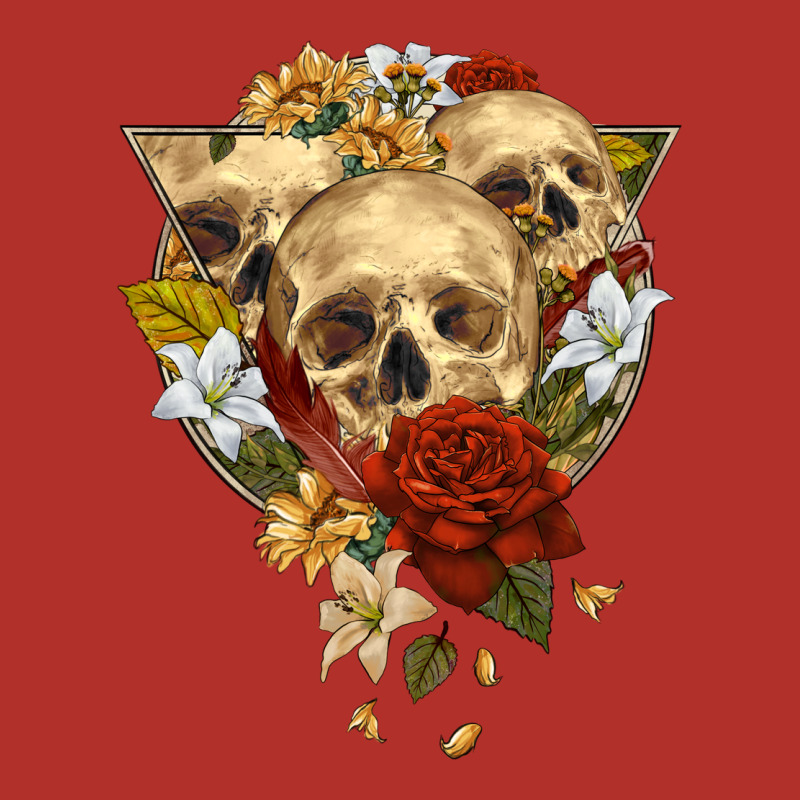 Triangle Flower Skeletons Premium Hoodie by RanaPortraitStore | Teevron