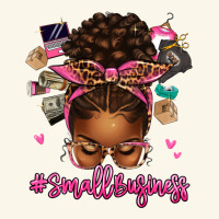 Small Business Afro Messy Bun Premium Hoodie | Teevron