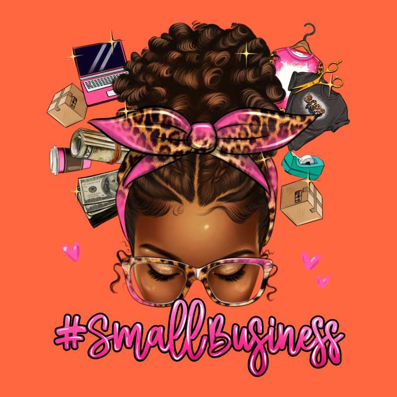 Small Business Afro Messy Bun Premium Hoodie by texasbilliewilder | Teevron