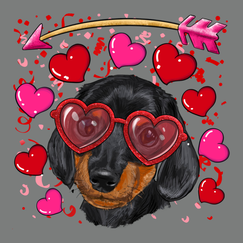 Valentine's Day  Dachshund Puppy Premium Hoodie by RanaPortraitStore | Teevron