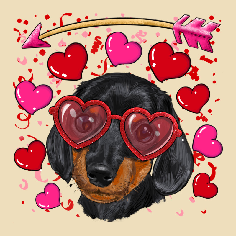 Valentine's Day  Dachshund Puppy Premium Hoodie by RanaPortraitStore | Teevron