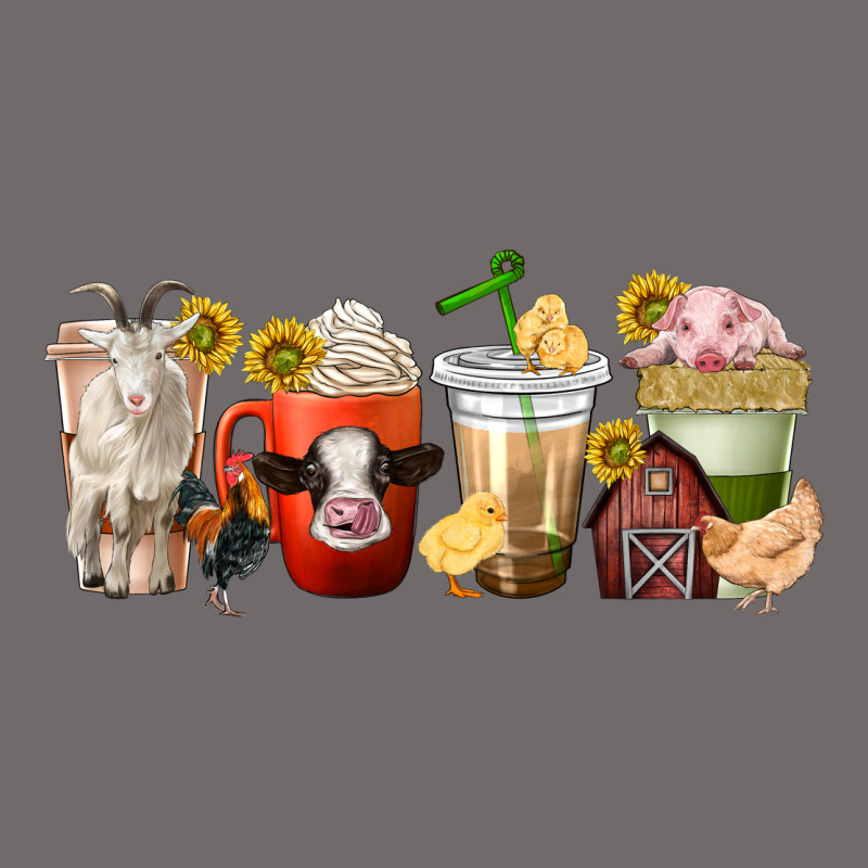 Farm Animals Coffee Cups Urban Hoodie by texasbilliewilder | Teevron