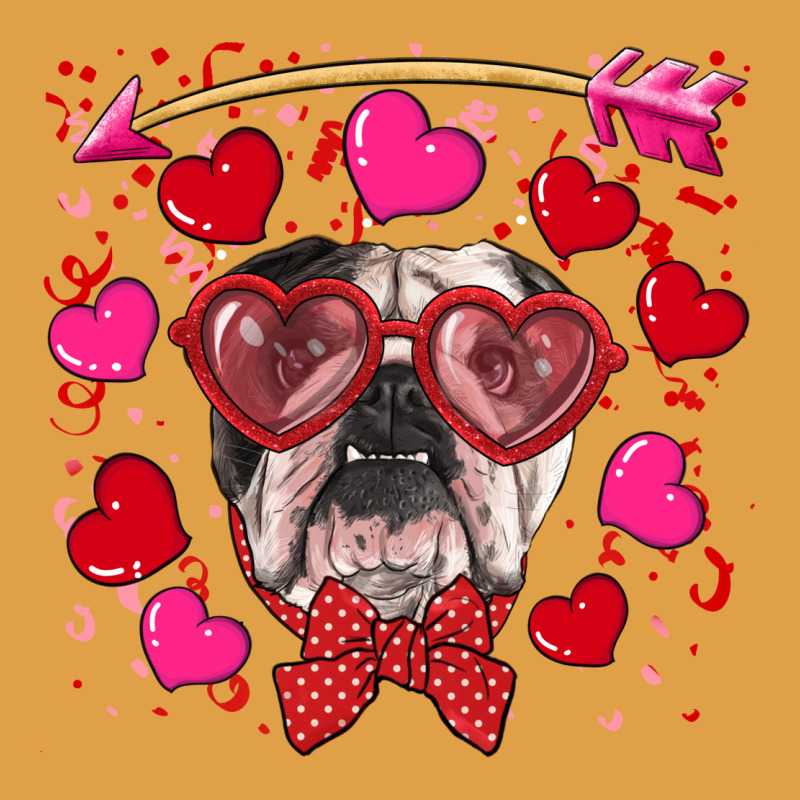 Valentine's Day  English Bulldog Premium Hoodie by RanaPortraitStore | Teevron