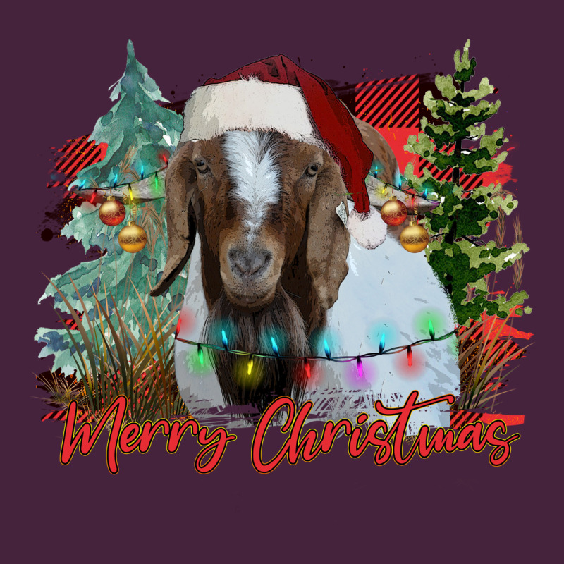 Merry Christmas Goat Premium Tee by CowhideDigitalArt | Teevron