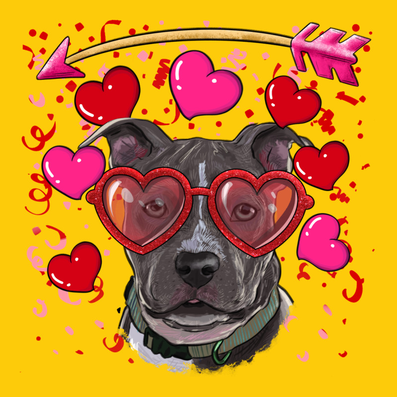 Valentine's Day  Pitbull Premium Hoodie by RanaPortraitStore | Teevron