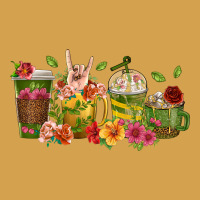 Floral Hustler Coffee Cups Urban Hoodie | Teevron