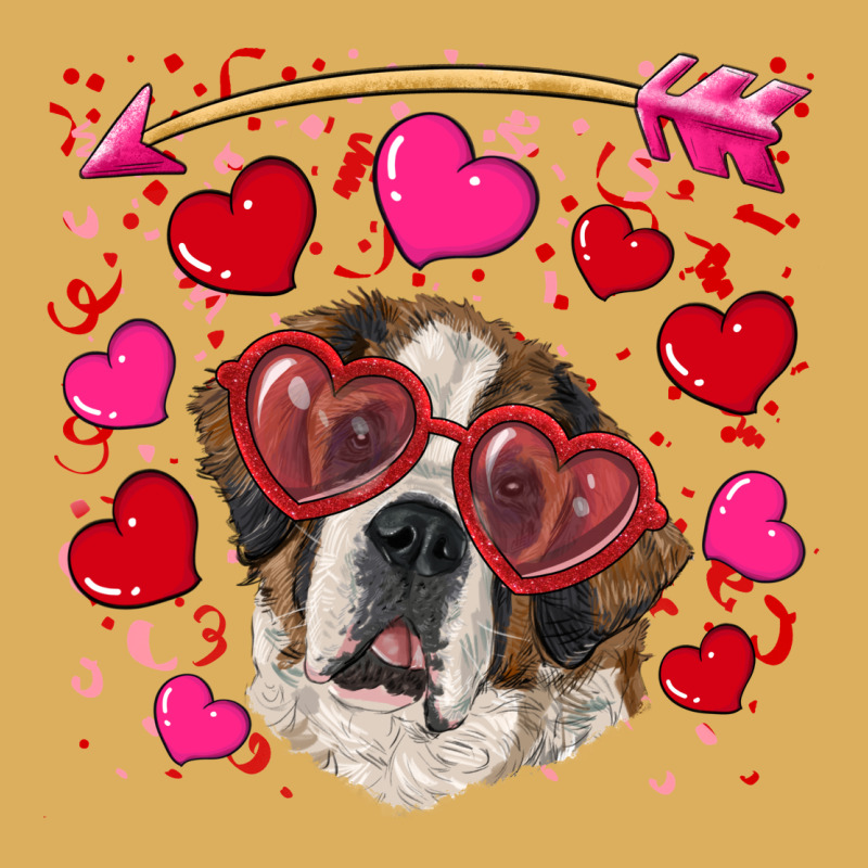 Valentine's Day  Saint Bernard Dog Premium Hoodie by RanaPortraitStore | Teevron