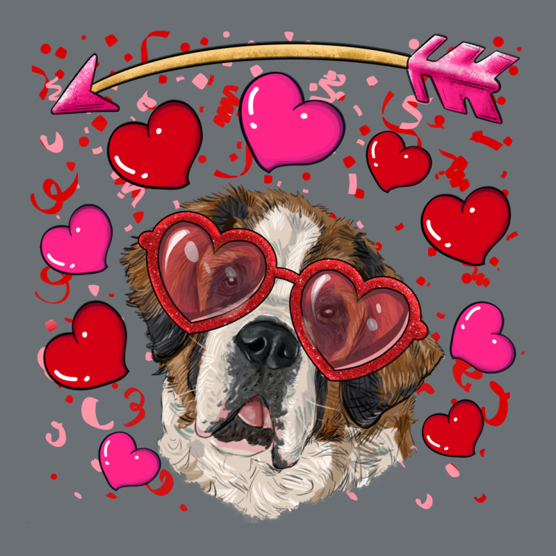 Valentine's Day  Saint Bernard Dog Premium Hoodie by RanaPortraitStore | Teevron