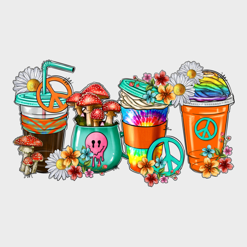 Hippie Coffee Cups Urban Hoodie by texasbilliewilder | Teevron
