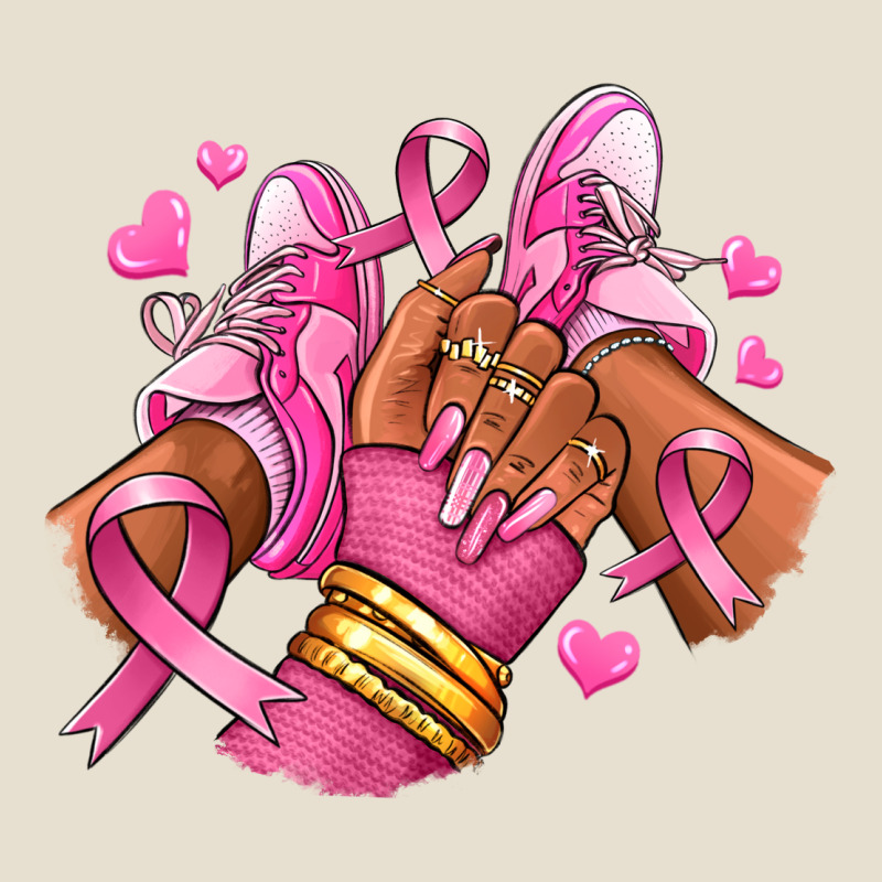 Breast Cancer Afro Girl Sneakers Urban Hoodie by RanaPortraitStore | Teevron