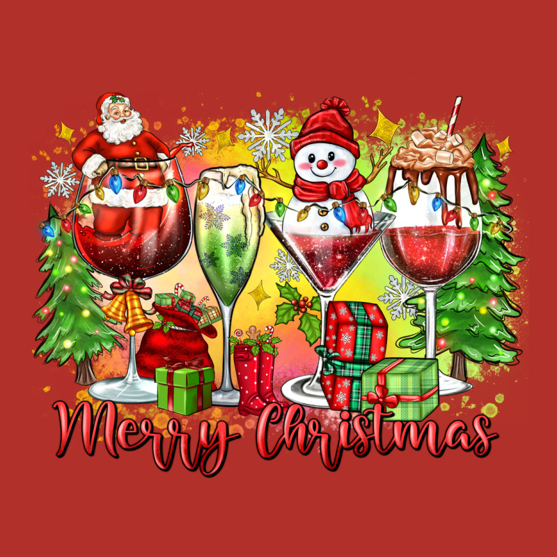 Merry Christmas Wine Glasses Premium Hoodie by Zillion Design Studio | Teevron