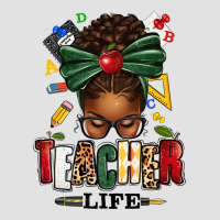 Teacher Life Afro Messy Bun Premium Hoodie | Teevron