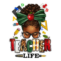 teacher life afro messy bun | Teevron