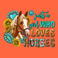 Western Just A Girl Who Loves Horses Premium Hoodie | Teevron