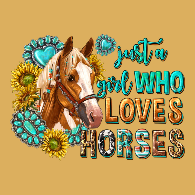 Western Just A Girl Who Loves Horses Premium Hoodie by texasbilliewilder | Teevron