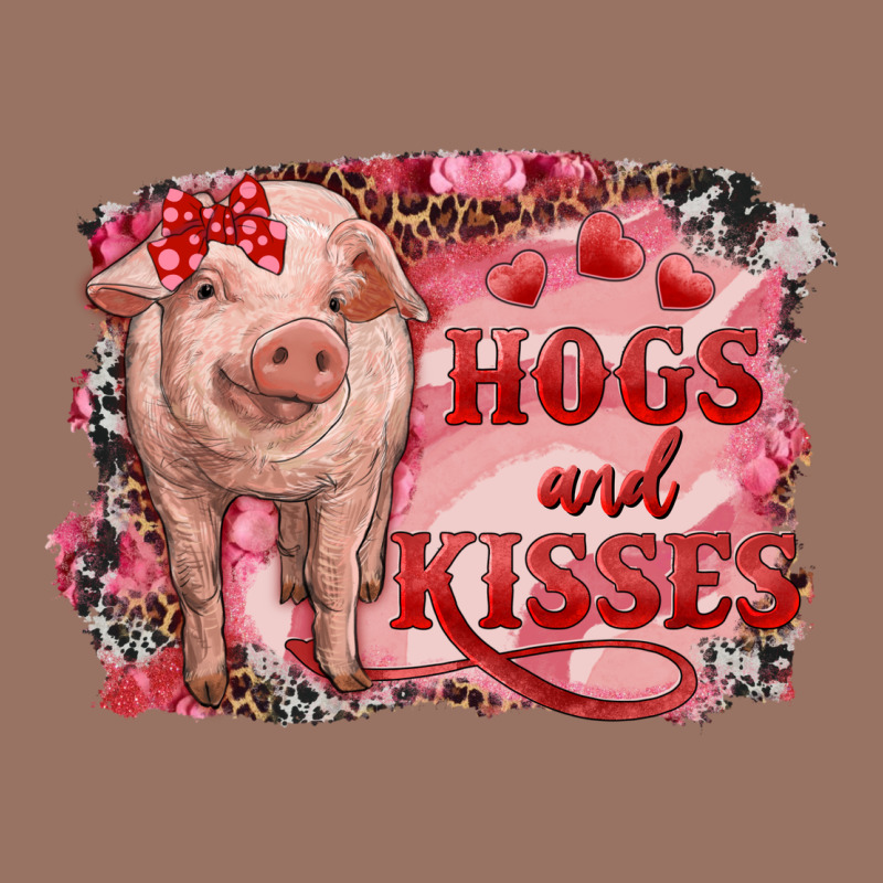 Valentines Day Pig Hogs And Kisses Premium Hoodie by RanaPortraitStore | Teevron