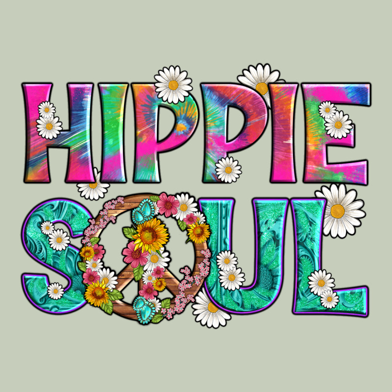 Hippie Soul With Tie Dye And Flowers Ladies Tee by Artiststas | Teevron