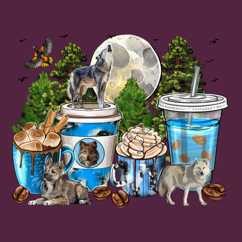 Wolf Coffee Cups Urban Hoodie by texasbilliewilder | Teevron