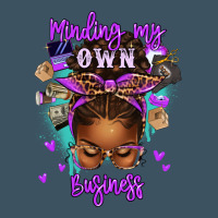Minding My Own Business Afro Messy Bun Urban Hoodie | Teevron