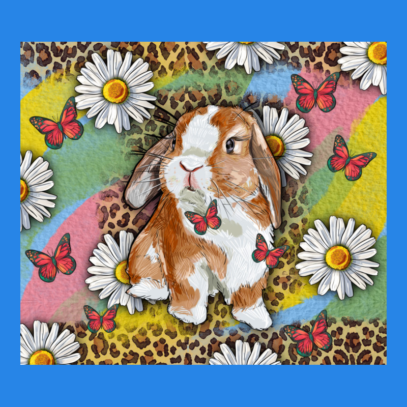 Watercolor Easter Bunny With Daisy Premium Hoodie by RanaPortraitStore | Teevron