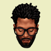 Bearded Black Man Portrait Urban Hoodie | Teevron