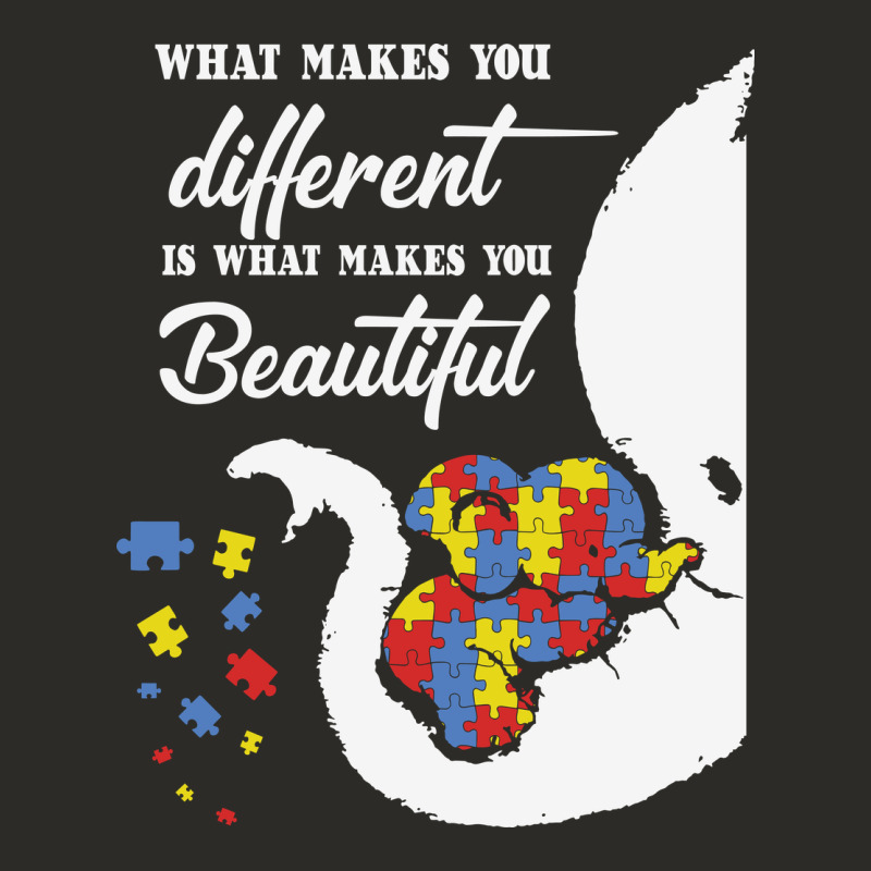 Autism Different Makes You Beautiful Heavy Core Tee by CowhideDigitalArt | Teevron