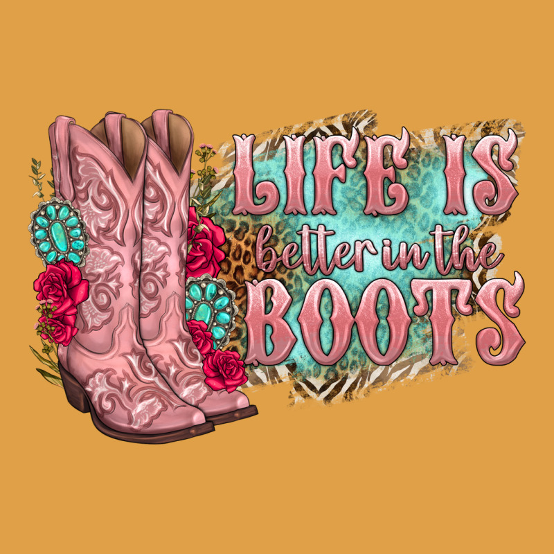 Life Is Better In The Boots Premium Hoodie by texasbilliewilder | Teevron