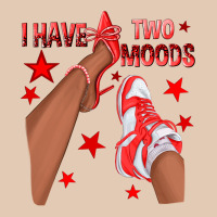 Bright Red I Have Two Moods Afro Girl Sneakers Urban Hoodie | Teevron