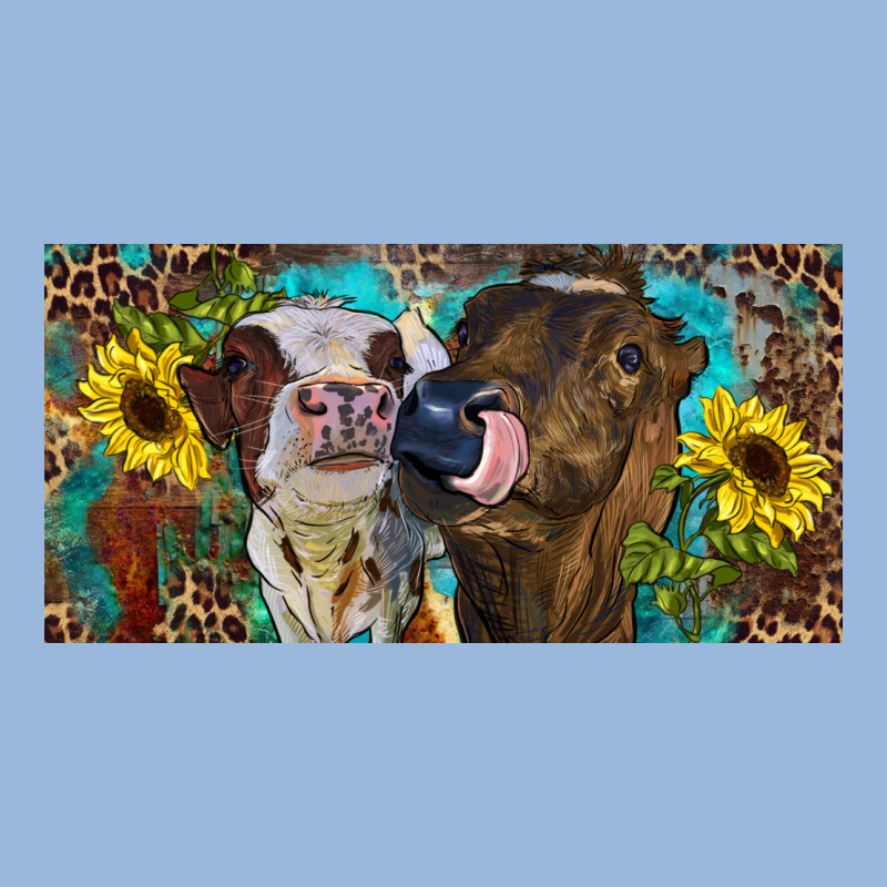 Heifers With Sunflowers And Leopard Premium Hoodie by RanaPortraitStore | Teevron