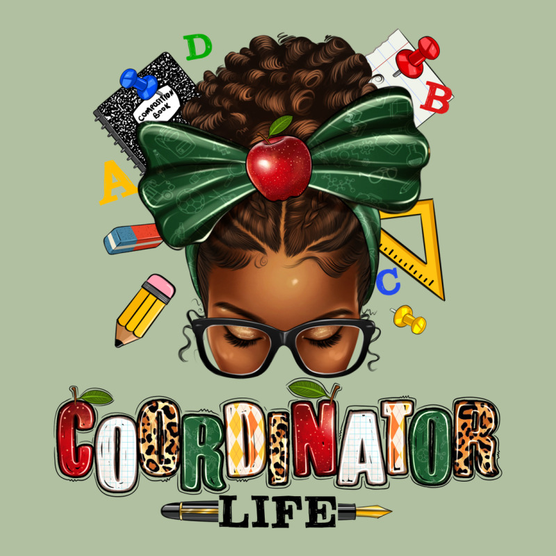 Educational Coordinator Life Afro Messy Bun Urban Hoodie by texasbilliewilder | Teevron