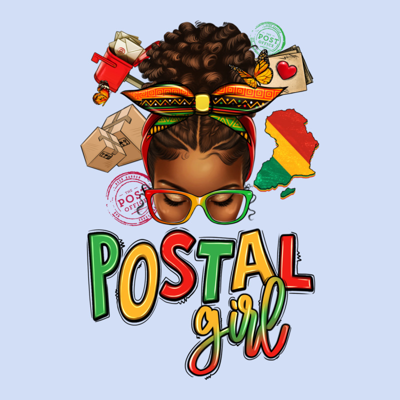 Juneteenth Afro Messy Bun Postal Girl Urban Hoodie by texasbilliewilder | Teevron