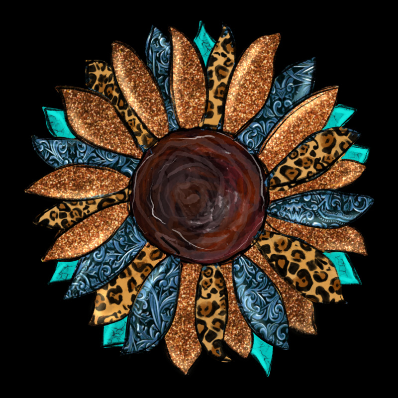Fall Tooled Leather Sunflower Urban Hoodie by RanaPortraitStore | Teevron