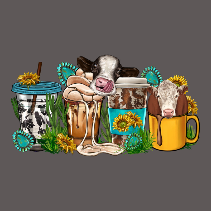 Western Cow Coffee Cup Premium Hoodie by texasbilliewilder | Teevron
