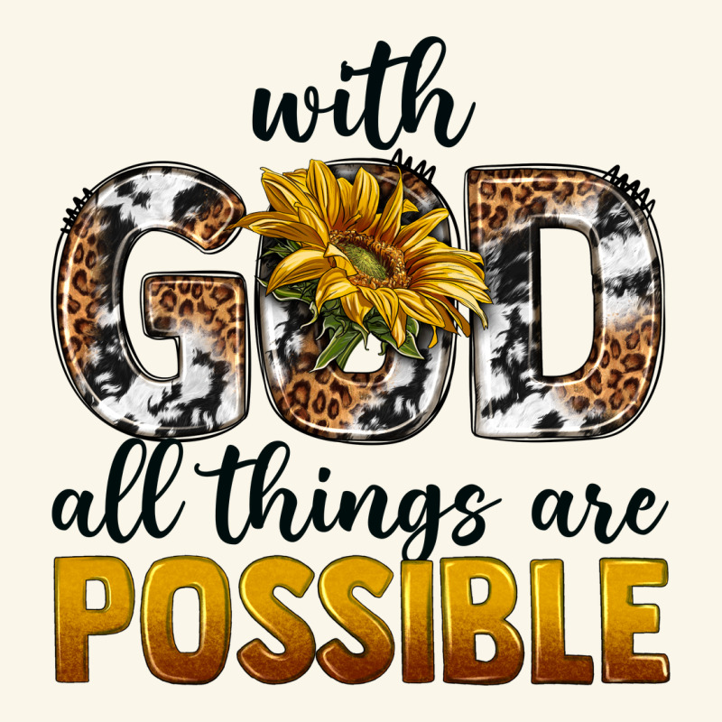 With God Al Things Ara Possible Premium Hoodie by texasbilliewilder | Teevron