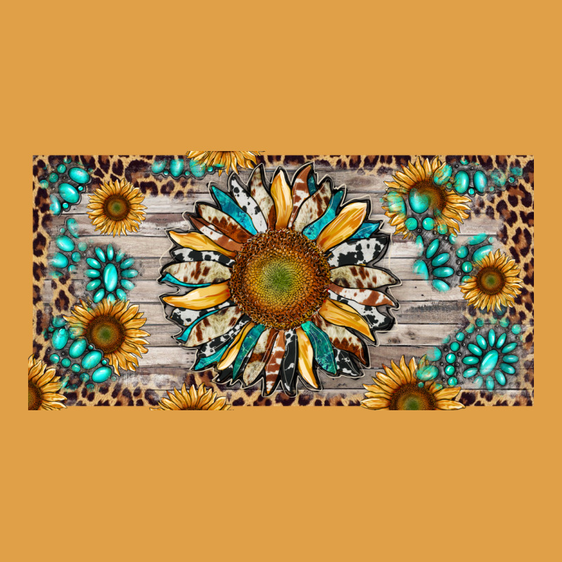 Western Sunflower And Gemstone License Plate Premium Hoodie by RanaPortraitStore | Teevron