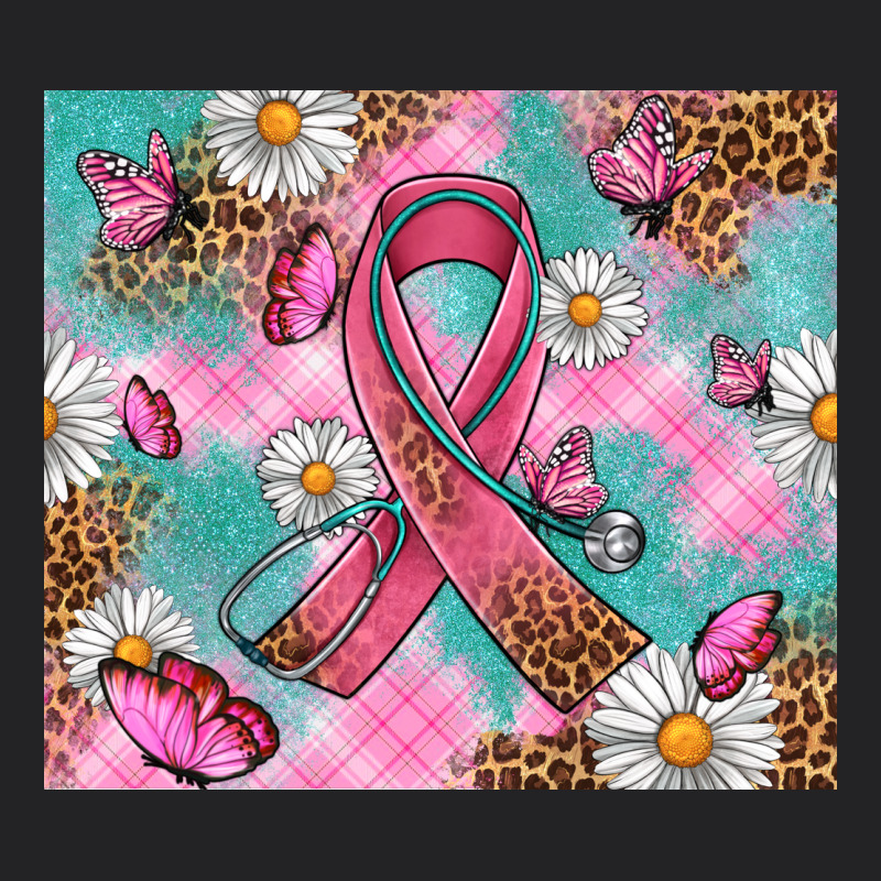 Breast Cancer Ribbon Stethoscope Vintage Tee by Artiststas | Teevron