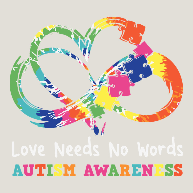 Love Needs No Words Heart Puzzle Autism Heavy Core Tee by CowhideDigitalArt | Teevron