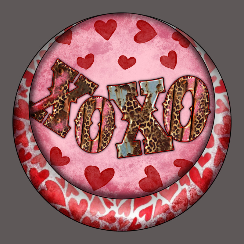 Western Valentine's Day Xoxo Round Earrings Premium Hoodie by RanaPortraitStore | Teevron