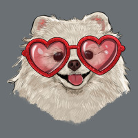 White Pomeranian With Love Glasses Premium Hoodie | Teevron