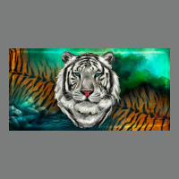 White Tiger Forest License Plate Premium Hoodie | Teevron
