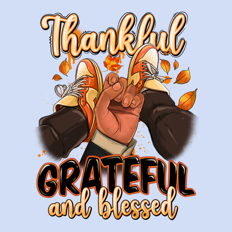Thankful Grateful And Blessed Black Man Sneakers Urban Hoodie by RanaPortraitStore | Teevron