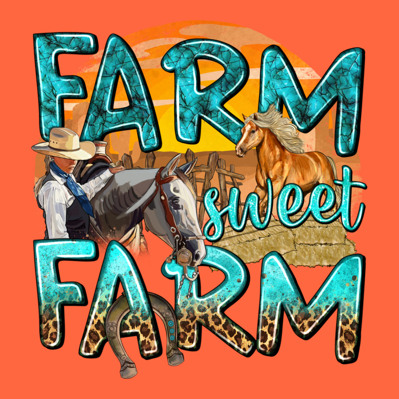 Farm Sweet Farm With Horses Premium Hoodie by texasbilliewilder | Teevron