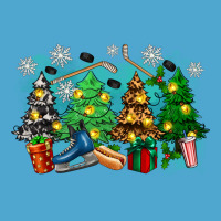 Christmas Trees With Hockey Premium Hoodie | Teevron