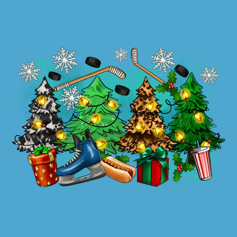Christmas Trees With Hockey Premium Hoodie by Zillion Design Studio | Teevron